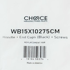 Choice Part WB15X10275 for GE Microwave Door Handle w/ 2 WB06X10939 and Hardware
