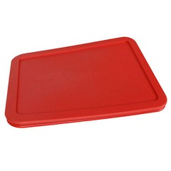 Pyrex 7211-PC Rectangular 6 Cup Red Plastic Storage Lid 2 PK New for Glass Dish