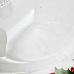VTG 1990 SANGO NOEL 10.25″ Dinner Plates 8401 Christmas Holly & Ribbons SET/7