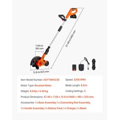 Uimoso Cordless Lawn Edger with 8.8-inch Blade for Precise Trimming