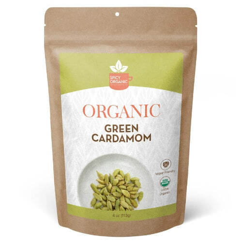 Organic Jumbo Green Cardamom Pods – Whole Elaichi Spices for Cooking and Baking