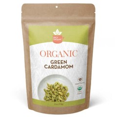 Organic Jumbo Green Cardamom Pods – Whole Elaichi Spices for Cooking and Baking