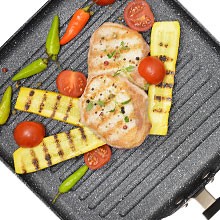 The Rock 16cm (6.5″) Non-Stick Egg Fry Pan – Durable Forged Aluminum – Oven Safe