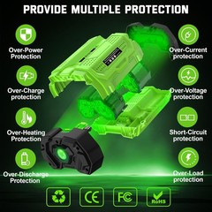 Upgraded 10Ah 7.5 Lithium-ion Battery For EGO 56V 56 Volt BA5600T BA4200 BA2800