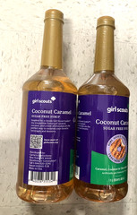 Lot 2 Girl Scout Syrup Coconut Caramel Mint Chocolate Dessert Coffee Father Gift