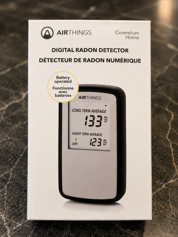 Airthings Corentium Home Digital Radon Gas Detector – NEW BQM