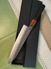 8″ Gyuto Chef Knife 9Cr18MoV High Carbon Steel Hammered Japanese Kitchen Knife