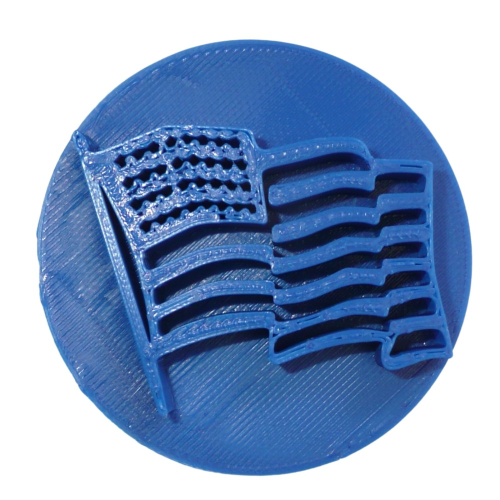 UNITED STATES US FLAG PATRIOTIC COOKIE STAMP EMBOSSER MADE IN USA PR5541