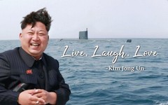 Kim Jong Un Live Laugh Love Banner Flag 3x5Feet College Dorm Decor Wall Tapestry