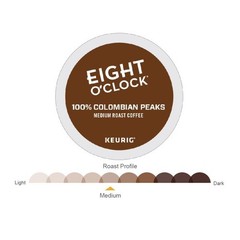 Eight O’Clock Coffee Colombian Peaks K-Cup Pods, Medium Roast, 24 Count