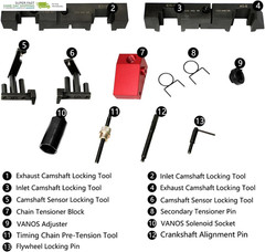 Engine Camshaft Locking Tool Crankshaft Alignment Vanos Timing Tool Kit Compati