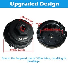 Oil Filter for Toyota Lexus, Heavy Duty Oil Filter Cap Remove Tool Wrench