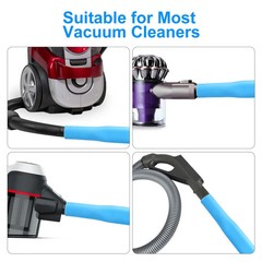 2-Piece Dryer Vent Lint Remover Vacuum Hose Attachment Cleaner Kit with Brush