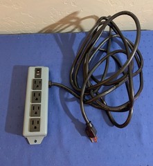 Vtg SL Waber Multiple Outlet Strip 15 Amps 120 Volts 60 Hz 4 Outlets 15′ Cord