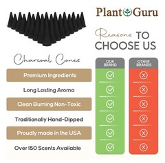 50 Charcoal Incense Cones 1″ TOPFLOW Bulk Handmade For Burner Holder Mix Variety