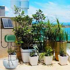 50FT Solar Automatic Watering Kit for Garden Automatic Drip Pipe Watering System