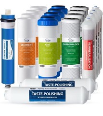iSpring F19K75 NSF Certified 2-Year Replacement Filter Set for 6-Stage Revers…