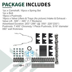 Stage 2 Camshaft Kit Compatible with 1997-2007 GM Chevy GMC LS Engines 5.3L