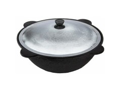 Kazan 100% Cast Iron Authentic Uzbek Cauldron & Oven Uchag Pilaf Plov Lagman Wok