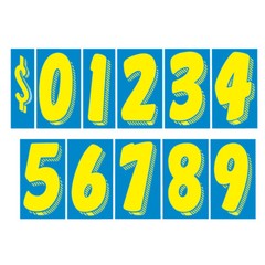 Car Dealer Windshield Stickers 13 Dozen Pricing Numbers 7.5 Inch Dealership Tags