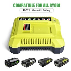 40V 6.0Ah Lithium Battery & Rapid Charger Kit for Ryobi 40 Volt Batteries