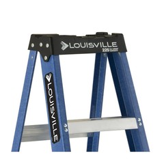 Louisville Ladder 6 ‘ Fiberglass Step 10’ Reach, 225-lb Load Capacity, W-3217-06