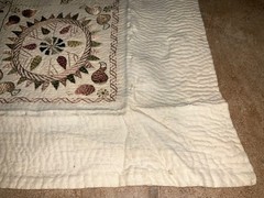 Lg Aarong Embroidered Tapestry Folk Art Bangladesh Pictorial Tapestry 31″ x 78″