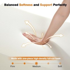 34″ Extra-Long Wedge Pillow, Back & Arm Support, Bed Wedge Pillow for Sleepin