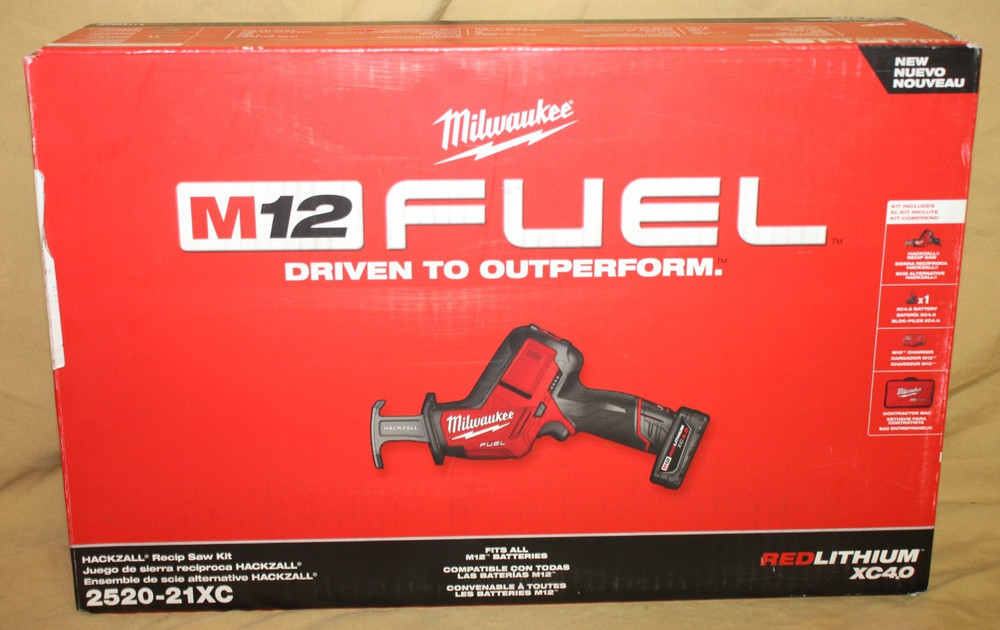 Milwauke 2520-21XC, M12 FUEL Hackzall Reciprocating Saw Kit – FREE SHIPPING