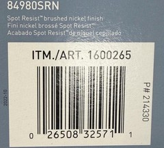 Moen Wellton 84980SRN Bathroom Sink Faucet,Brushed Nickel *NEW*
