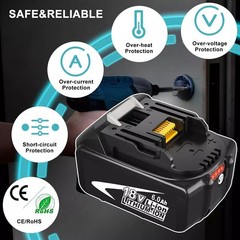 18V 6.0Ah Battery For Makita BL1860B BL1830 BL1840 BL1850 BL1860 LXT400 2 Packs