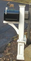 3D HORSE Mailbox topper/ornament,.FULL 3D, STURDY CAST aluminum HORSE AS SHOWN.