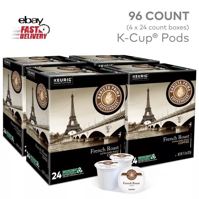 Barista Prima Coffeehouse, French Roast Keurig Single Serve K-Cup Pods, 96 Ct.