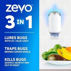 Flying Insect Trap Refill Catch Gnats House & Fruit Flies Easy to Use4 Replaceme