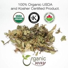 Organic Way Hawthorn Leaf and Flower Cut & Sifted – Kosher & USDA Certified