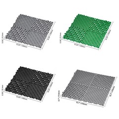 Interlocking Garage Floor Tiles 12x 12/15.7×15.7in Drainage Modular Deck Tile
