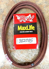 382085 Genuine OEM Grasshopper Belt For 223-227, 321D & 430D Mid-Mount Zero-Turn