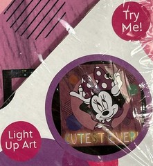 Disney Junior Minnie Mouse Light Up Wall Art Any Room Idea Nuova LED New