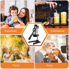 Commercial Citrus Juicer Squeezer Hand Press for Orange + a Stainless Steel Cup