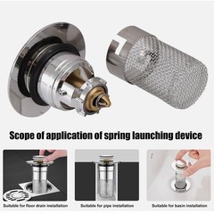 Washbasin Drainer Universal Type Copper Core For Water Leakage Plug Of Filter