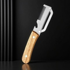 2 PCS 3-in-1 Multifunctional Vegetable Peeler with Wooden HandleJulienne Slicer.