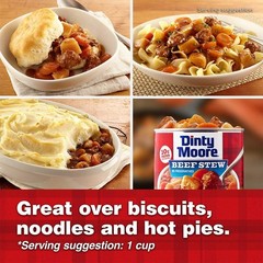 DINTY MOORE Beef Stew 15 oz (8 Pack) Fully Cooked Ready-To-Eat Gluten-Free Meal