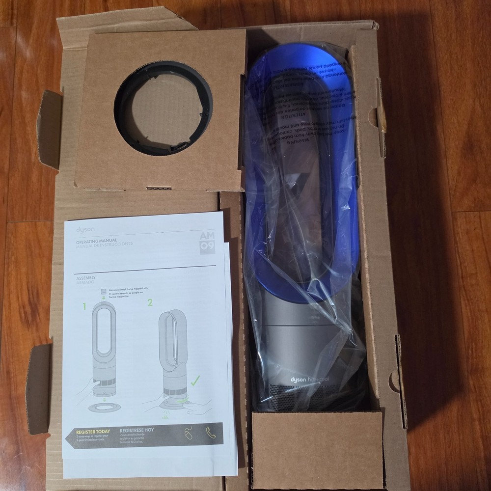 Dyson AM09 Hot + Cool Fan Heater Iron/Blue