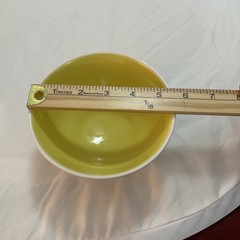 Rae Dunn 5.5″ x 3″ Footed Bowl “ i Believe in Celebrating” White & Yellow Gift