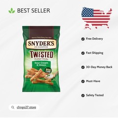 Delicious 12 Oz Sour Cream & Onion Pretzel Sticks – Perfect Anytime Snack