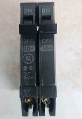 GE THQP THQP230 2 Pole 120/240V 30 Amp Circuit Breaker NT