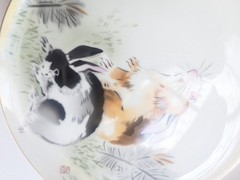 Fukagawa Seiji Japan Zodiac Porcelain Dinner Plates SET 9 Arita Yaki 10.25″