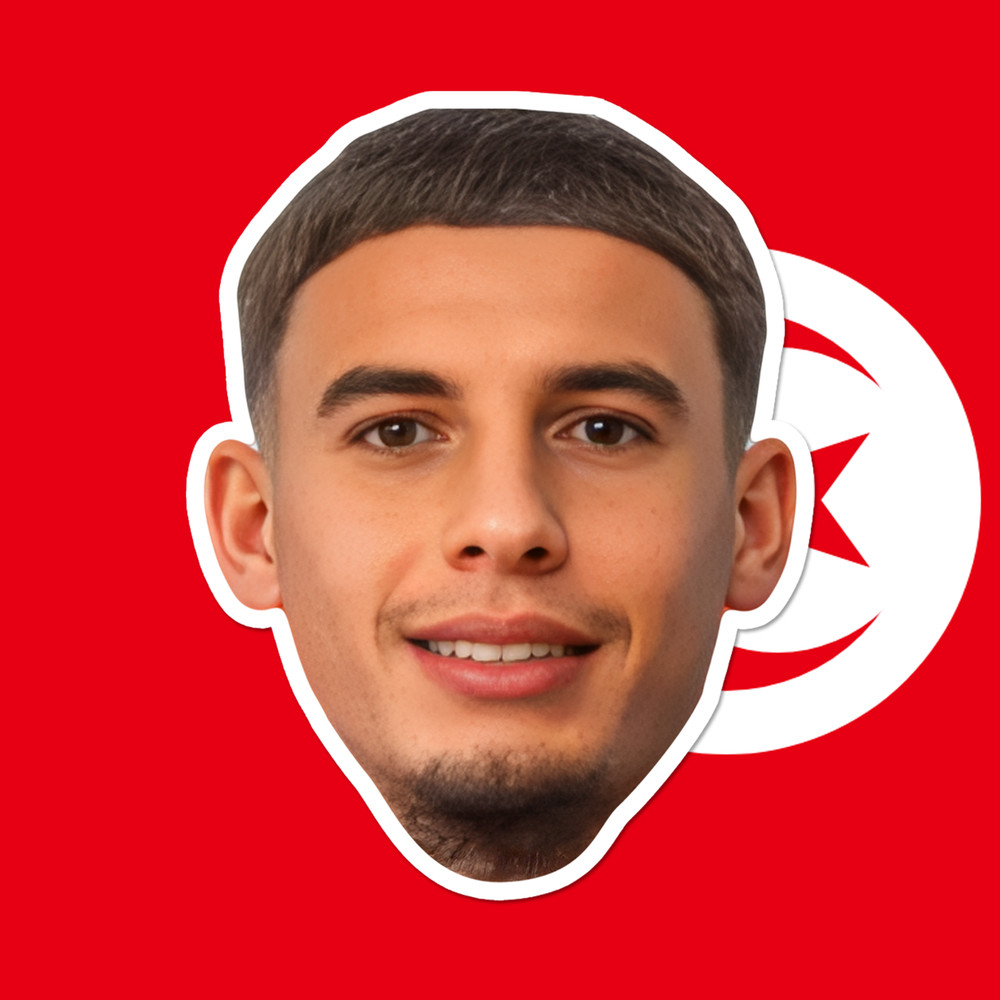 Tunisia Coast National Team Big Head Cutout – Ali Abdi, Anis Ben Slimane