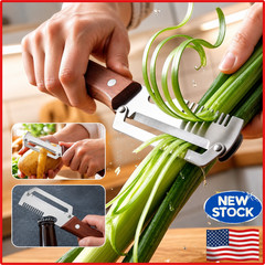 NEW 2 in 1 Multi-Functional Vegetable Peeler for Kitchen Stainless Steel Peeler