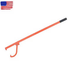 58in Felled Cant Hook Logging Tool – Steel Log Roller Tool W/ Rubber handle